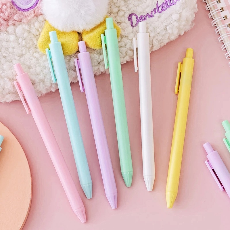 1pc Pulpen Gel Warna-Warni Macaron Untuk Menulis / Hadiah / Perlengkapan Sekolah