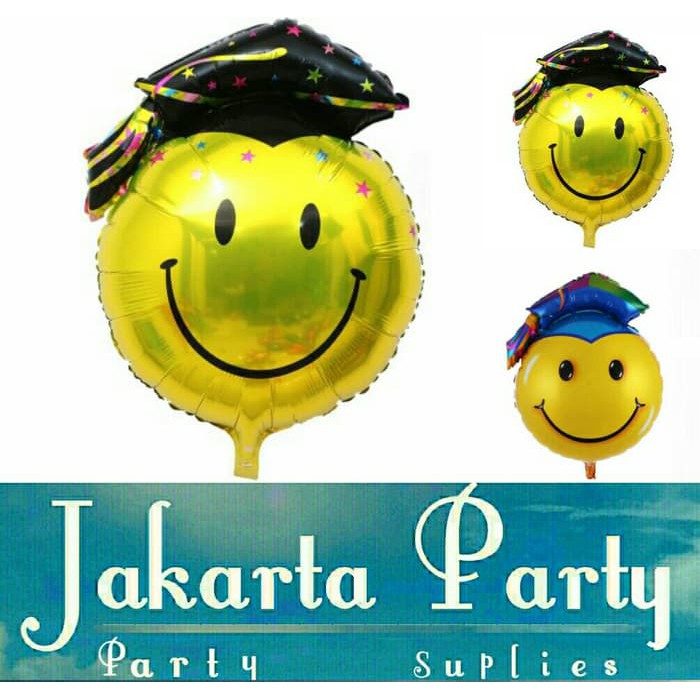 Balon Foil Wisuda / Balon Foil Graduation / Balon Smile Wisuda