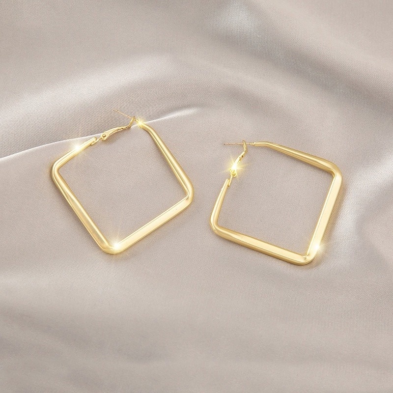 Anting Tusuk Gantung Temperament Warna Gold Gaya Koreatrendy Untuk Wanita