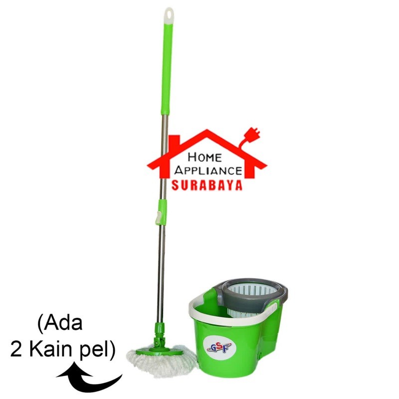 Alat Pel Pembersih Lantai Alat Pel Putar Spin Mop Magic Mop GSF Murah