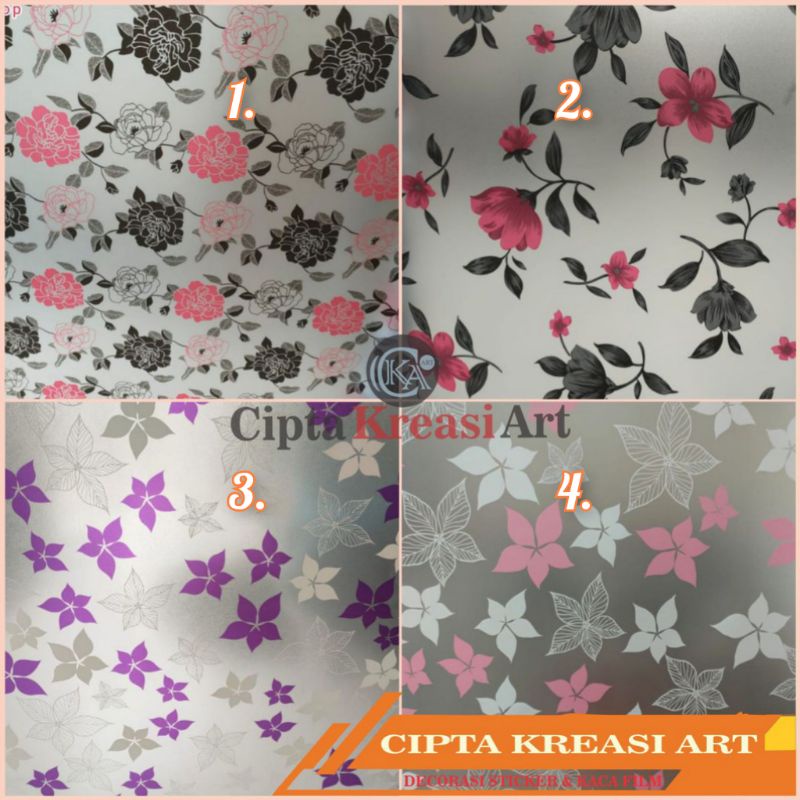 Stiker kacaSticker motif /stiker kaca jendela pintu rumah sticker kaca film rumah