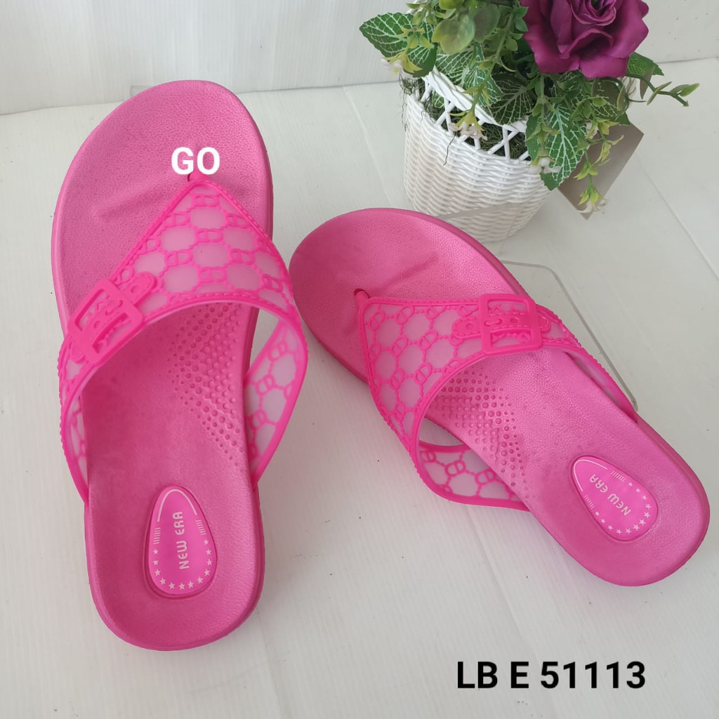 BB NEW ERA LB.E 51113 Sandal Japit Perempuan Sendal Karet Wanita Casual