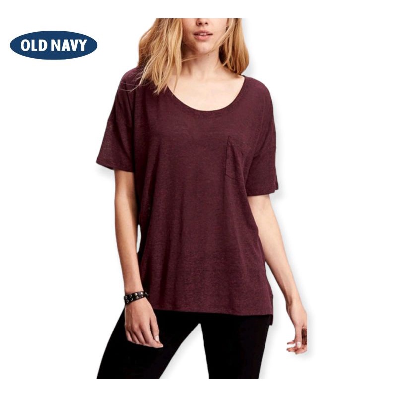 OLD NAVY Boyfriend Tee Kaos T-shirt Wanita Original