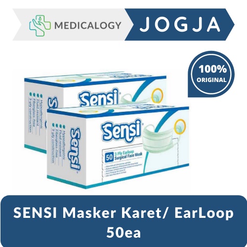 SENSI Masker Karet/ EarLoop 50ea