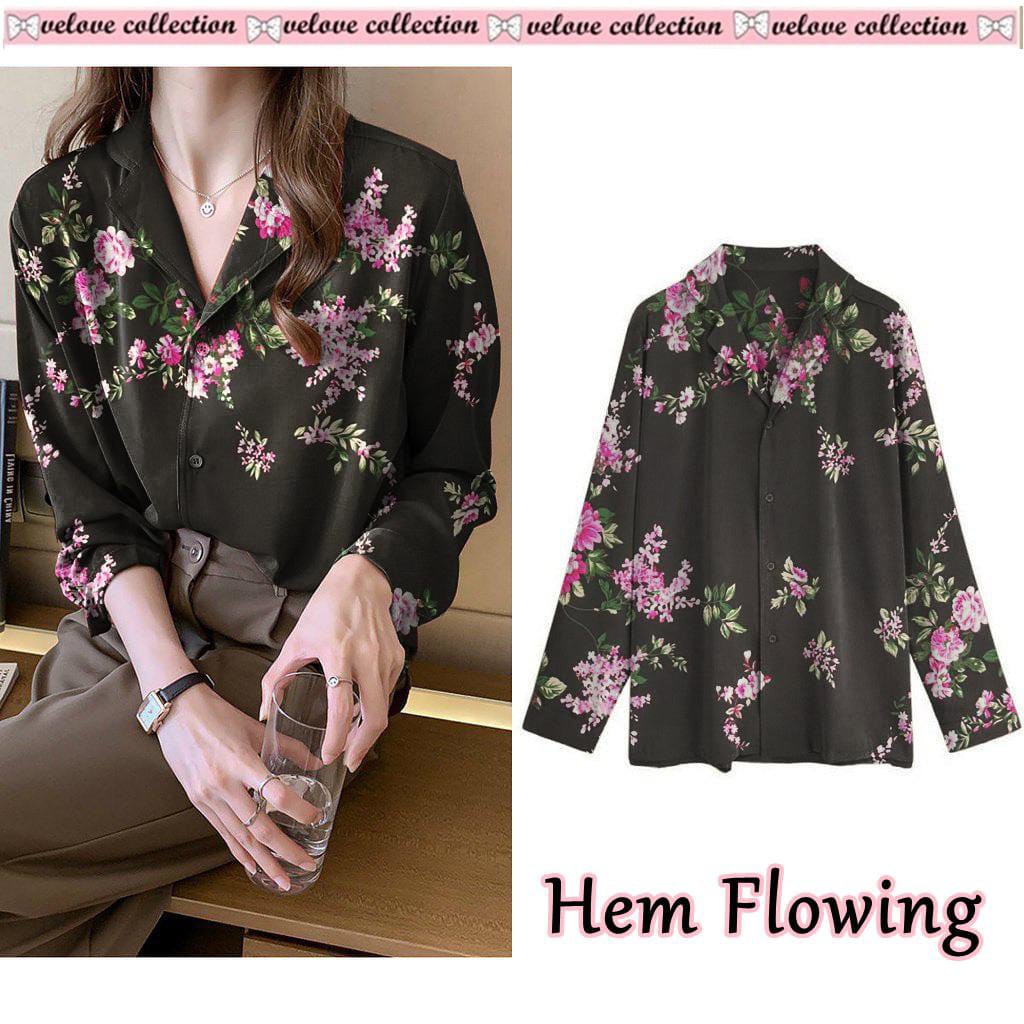 A10 Hem flowing silky matt katun silk premium ld 106cm pj 60cm dpn kancing hidup