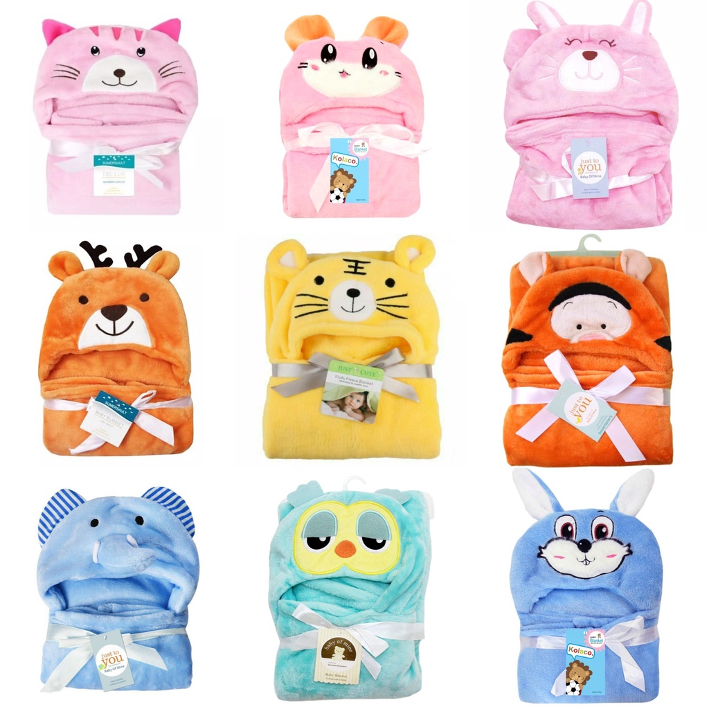 Selimut Topi Bayi Bulu Single Fleece