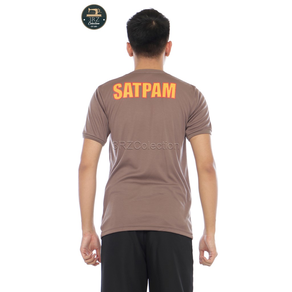 Security Satpam kaos security terbaru baju kaos dalaman satpam security coklat Kaos Krem Satpam Security Terbaru murah