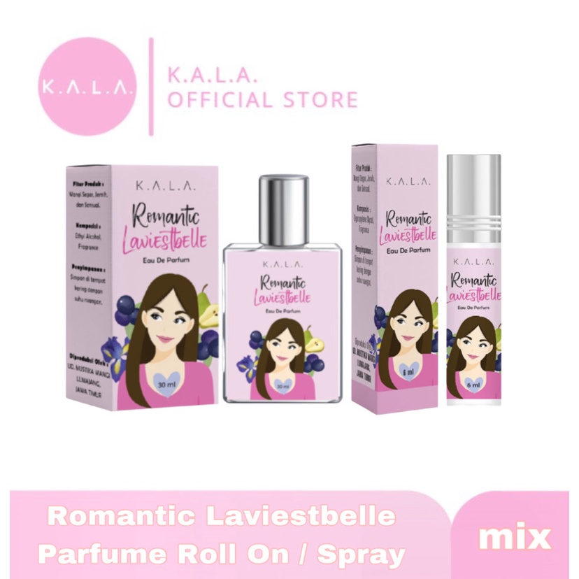 KALA Parfum Romantic La Vie Est Belle Parfume Wanita Tahan Lama BPOM