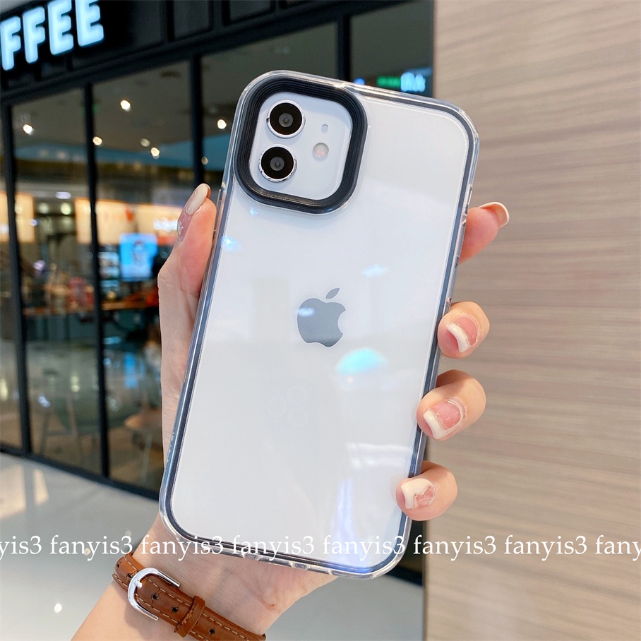 Soft Case Pelindung Transparan 3 In 1 Tahan Banting Untuk For iPhone 13 12 11 Pro Max XS Max XR X XS 8 7 Plus SE 2020