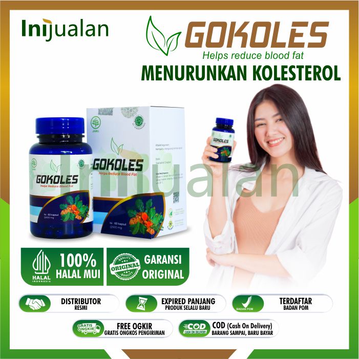 GOKOLES ASLI ORIGINAL OBAT UNTUK MENURUKAN KOLESTROL TINGGI HERBAL 100%