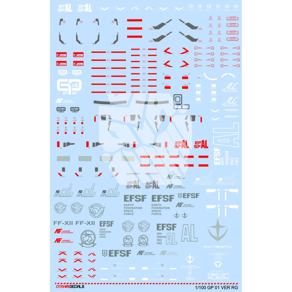 GP01 RG WATERDECAL