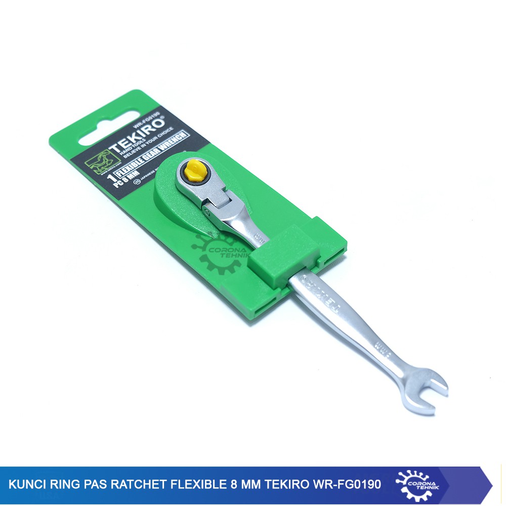 Tekiro -  Kunci Ring Pas Ratchet Flexible 8 mm WR-FG0190