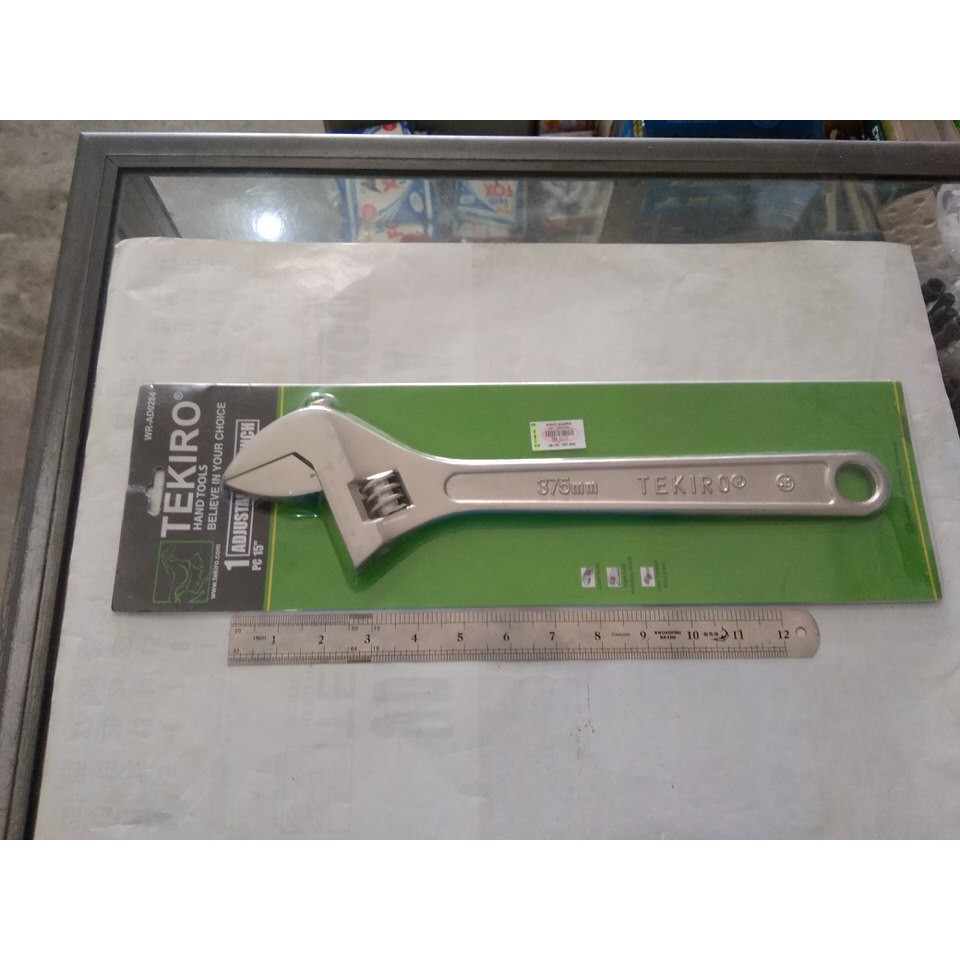 KUNCI INGGRIS 15 in TEKIRO ADJUSTABLE WRENCH 15 INCH TEKIRO WR-AD0284 TEKIRO Kunci Inggris Perkakas