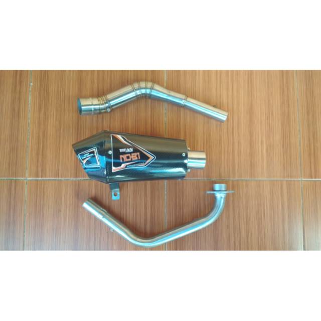 Knalpot Racing NOBI TITAN carbon #CB150R #GSX150 #VIXION #R15new #R15OLD #CBR150R #GSX150R #150cc