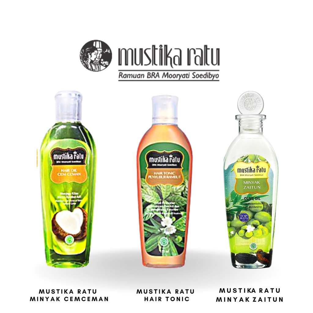⭐Samaaku⭐ Mustika Ratu | HAIR TONIC Penyubur Rambut 75 ml dan 175 ml | Minyak Rambut Cemceman 75 ml 
