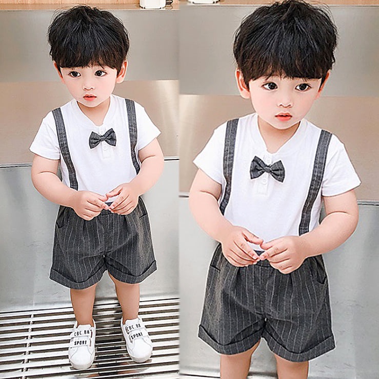 Setelan Anak Laki Laki Ronald Stripe Tie