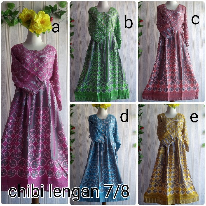 Daster chibi chibi lengan 7/8