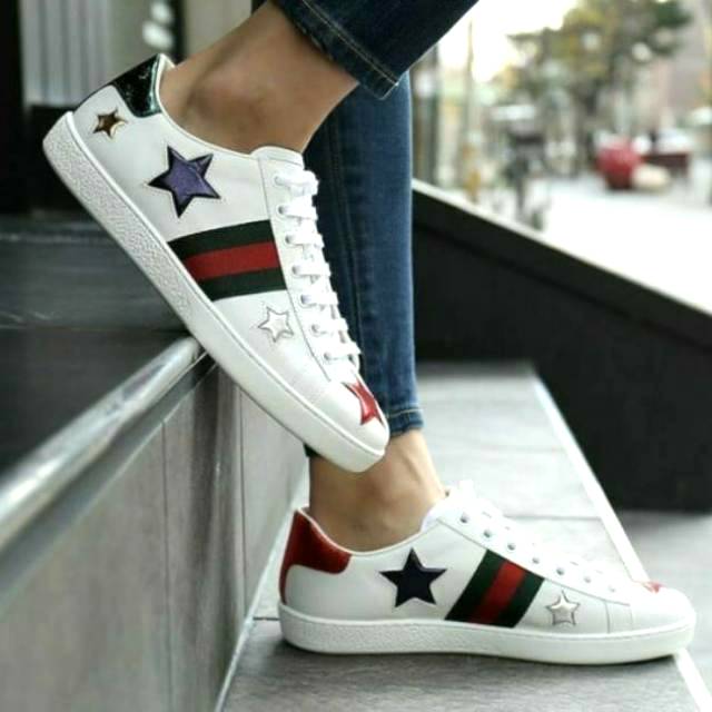 gucci ace sneakers heart
