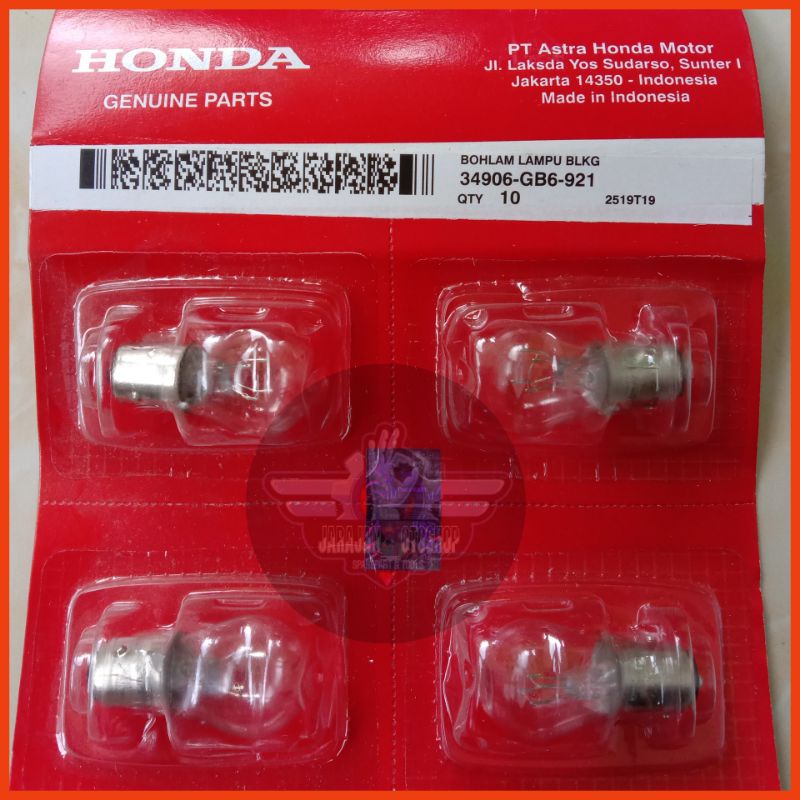 Lampu Bohlam Belakang Ori Honda Beat Vario Scoopy Spacy Supra Kharisma Revo Blade