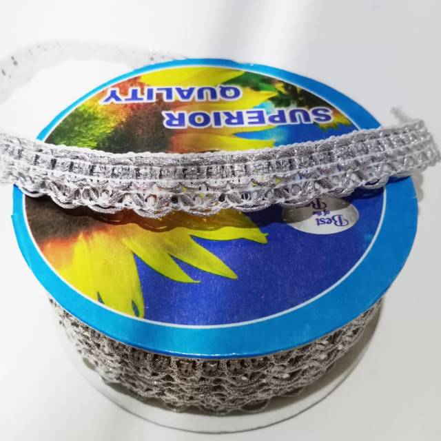 Renda Perak Bling Bling/Renda India/Pita India
