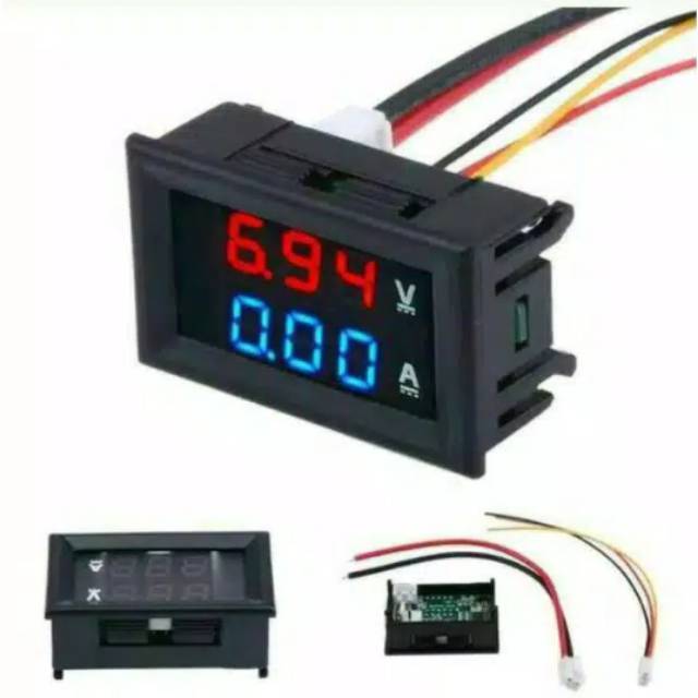 Combo 100A 100V Ampere Volt Meter + Shunt Digital Dual Amp Voltmeter