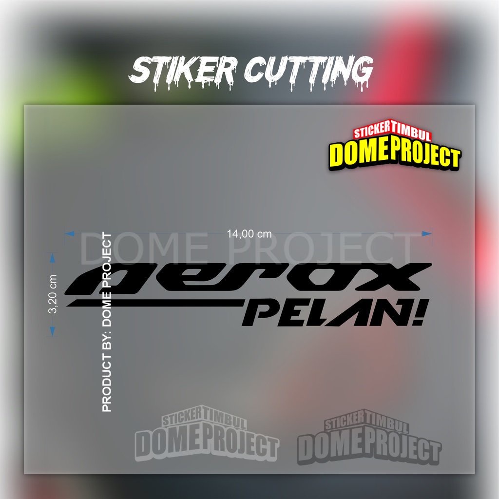 STIKER CUTTING AEROX PELAN PREMIUM GRADE 4 VARIAN WARNA