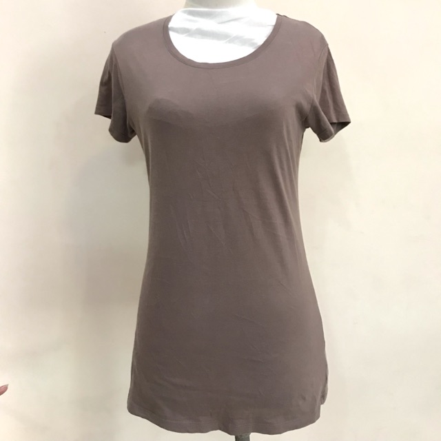 Kaos polos coklat susu