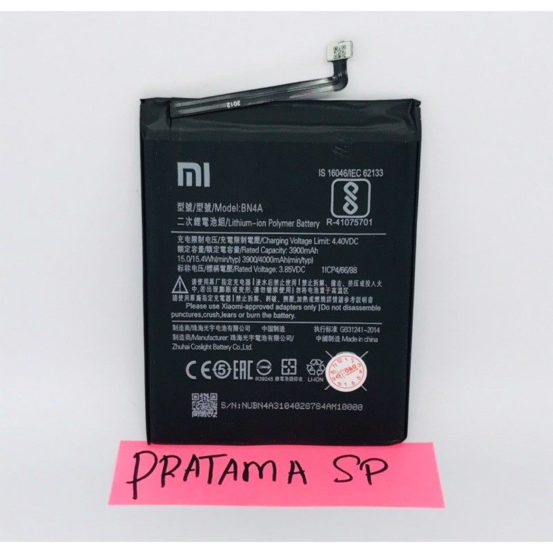 BATERAI XIAOMI REDMI NOTE 7 / BATRE REDMI NOTE 7 / BN4A ORIGINAL copotan