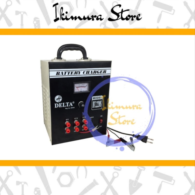 Baterai Charger Delta Aki 10 Amp Accu Battery Charger 10A