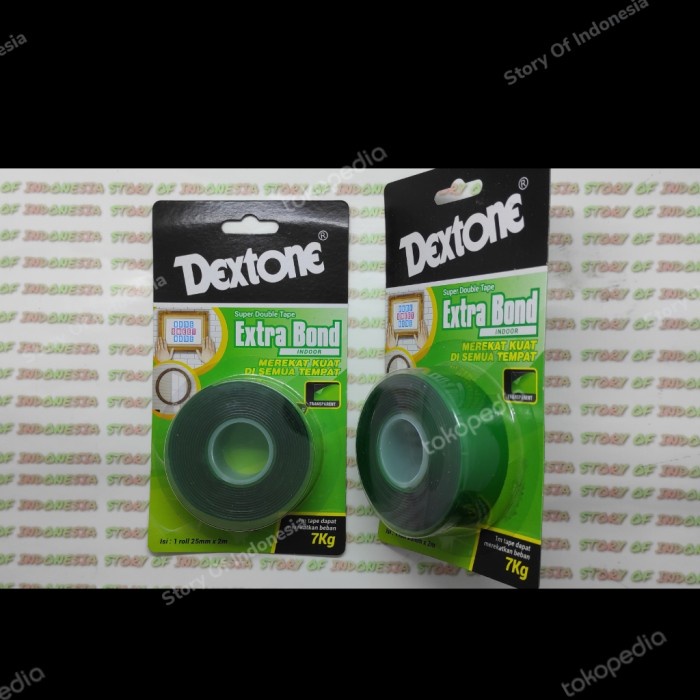 

Aman Dextone Super Double Tape Indoor Perekat 25Mm X 2Meter 2M Transparan Limited