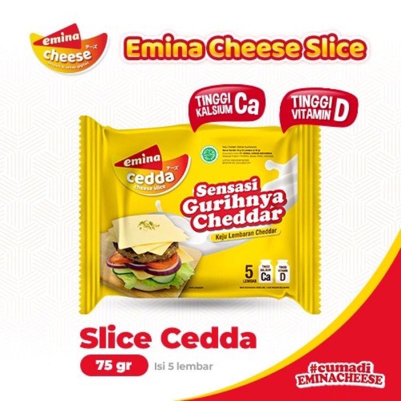 

EMINA Slice Cheese Cheddar 5's x 15gr