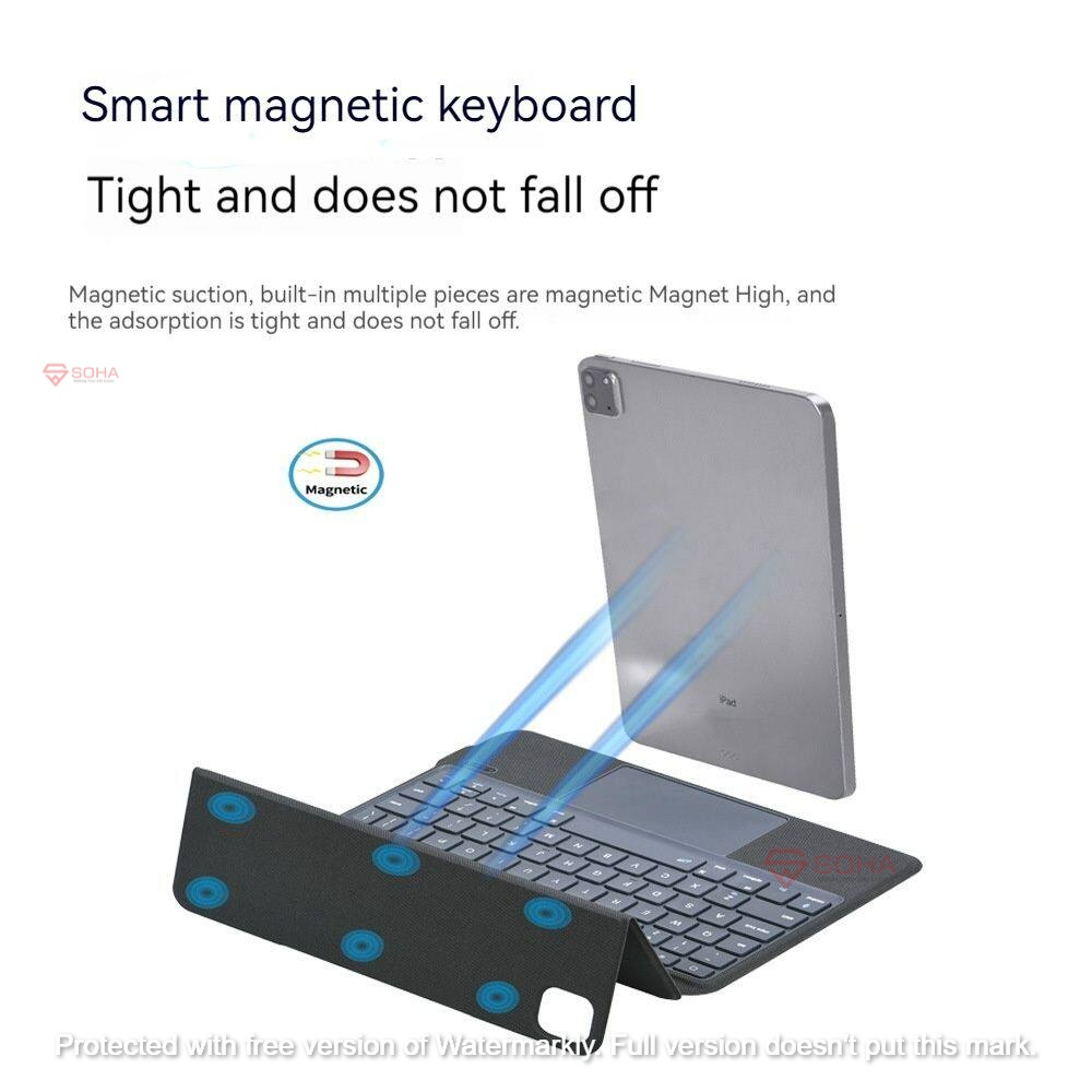 SK-11 Keyboard Magnetic Touchpad Magic Leather Case For iPad Air 4 Air 5 10.9 Inch Pro 11 2021 2020 2018 2022 Holder Cover Casing Keyboard Trackpad