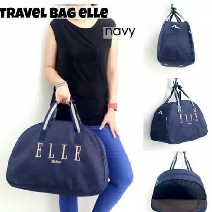 TAS TRAVEL KOPER JINJING PAKAIAN ELLE    NAVY