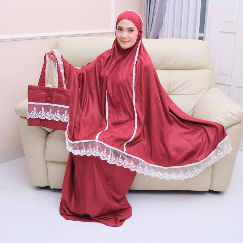 mukena dewasa mukena rayon tile mukena polos