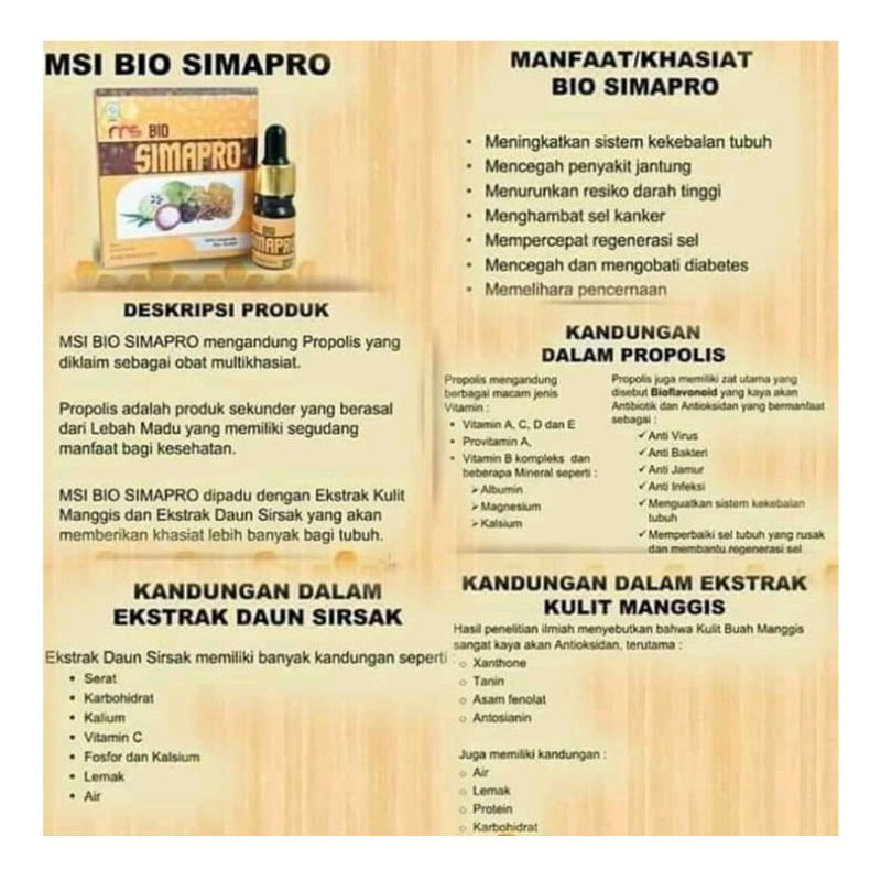 MSI BIO SIMAPRO 100% ORIGINAL