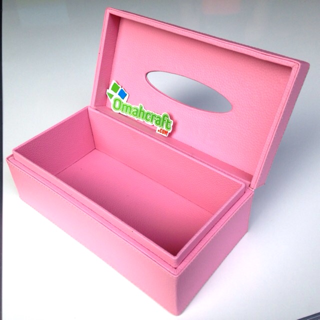 Box Tissue / Kotak Tissue / Tempat Tissue Warna Pink