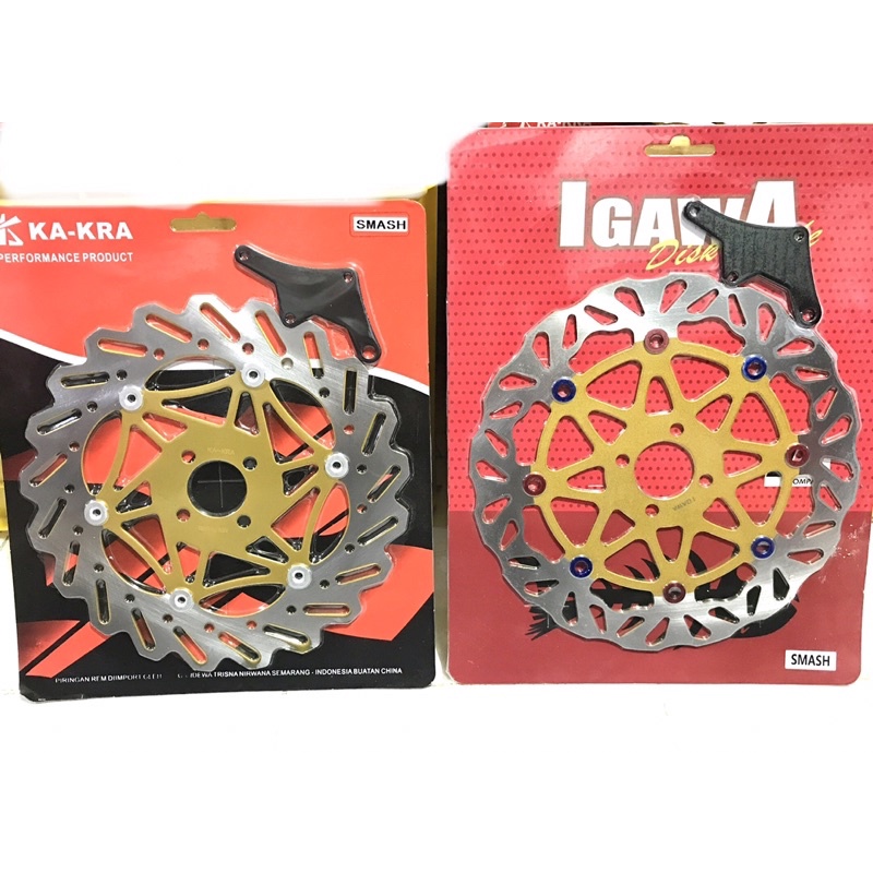 PIRINGAN DEPAN SMASH SHOGUN 125 disk cakram lebar ukuran besar 300 mm plus breket smash shogun 125