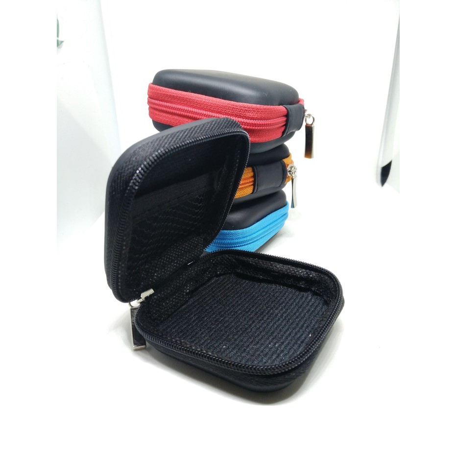 Stylish Colorful Earphone Case Headset Tempat (7.5x7.5x3.1cm)