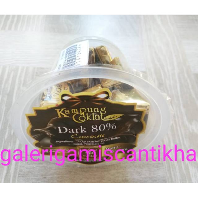 

Dark Chocolate 80% Cup 100Gram Coklat Diet Kampung Coklat