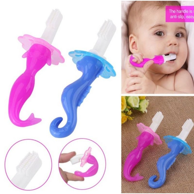 Baby Sharky/ Sea Horse ToothBrush Sikat Gigi Teether