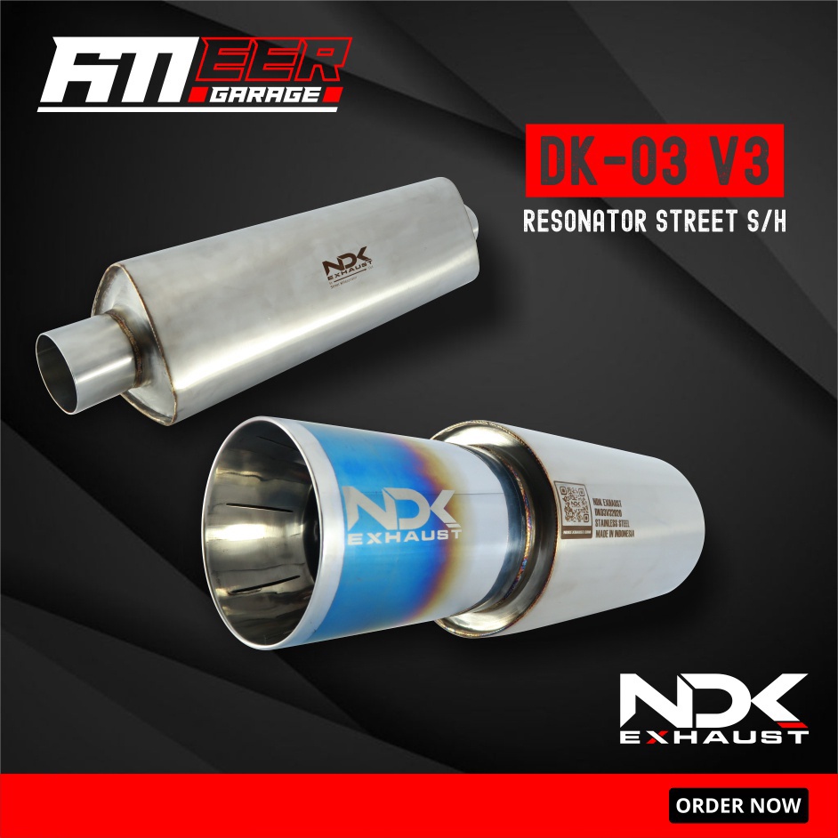 Knalpot Mobil Racing NDK Exhaust DK-03 V3 + Resonator Street