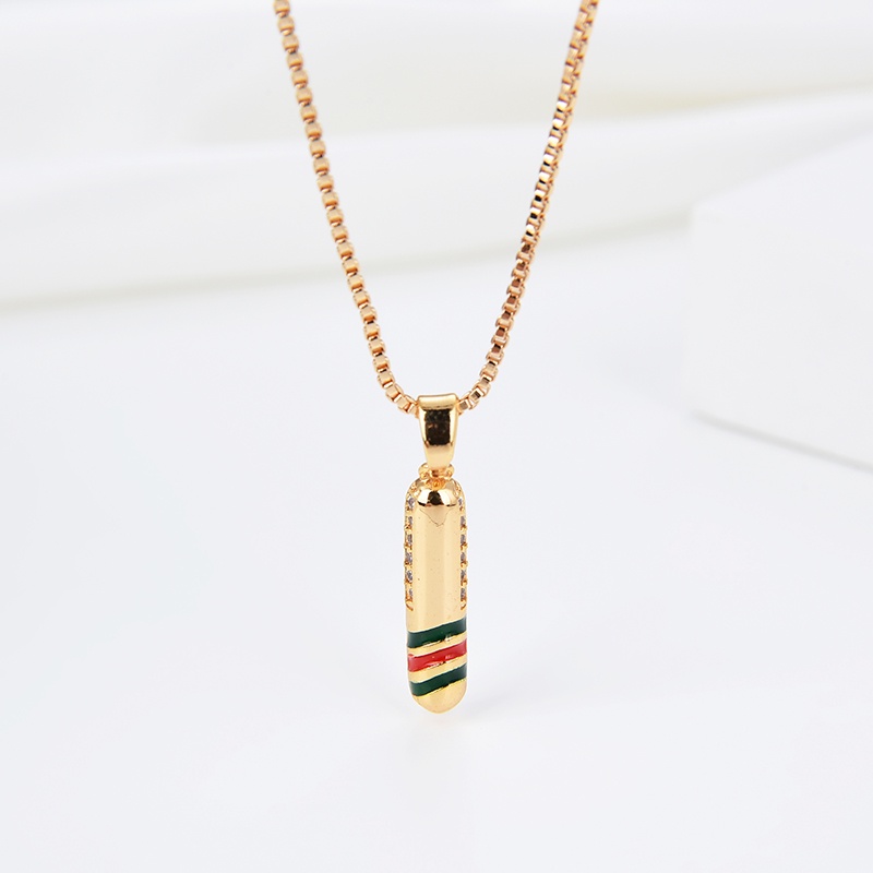 kalung titanium wanita emas muda model korea murah anti karat panjang asli silver nama selamanya 02n