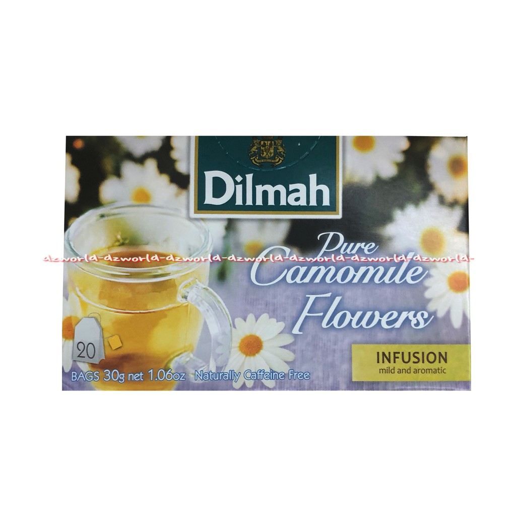 Dilmah Pure Camomile Flower 20Tea Bag Dil Mah Teh Bunga Kamomile