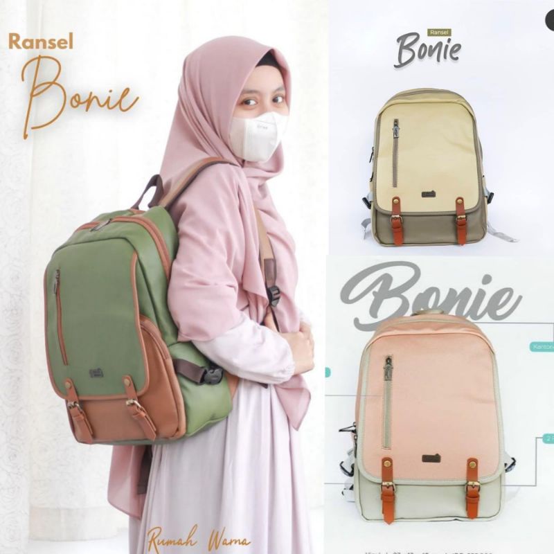Tas Wanita Ransel Bonie Rumah Warna