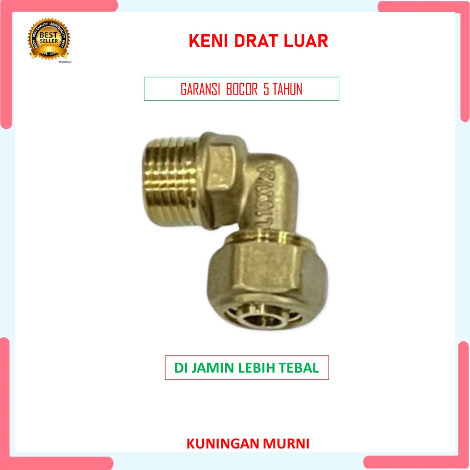 KENI DRAT LUAR 1/2 INCHI KENI AIR PANAS DRAT LUAR KENI 1/2 IN AIR PANAS DRAT LUAR ELBO AIR PANAS ELB