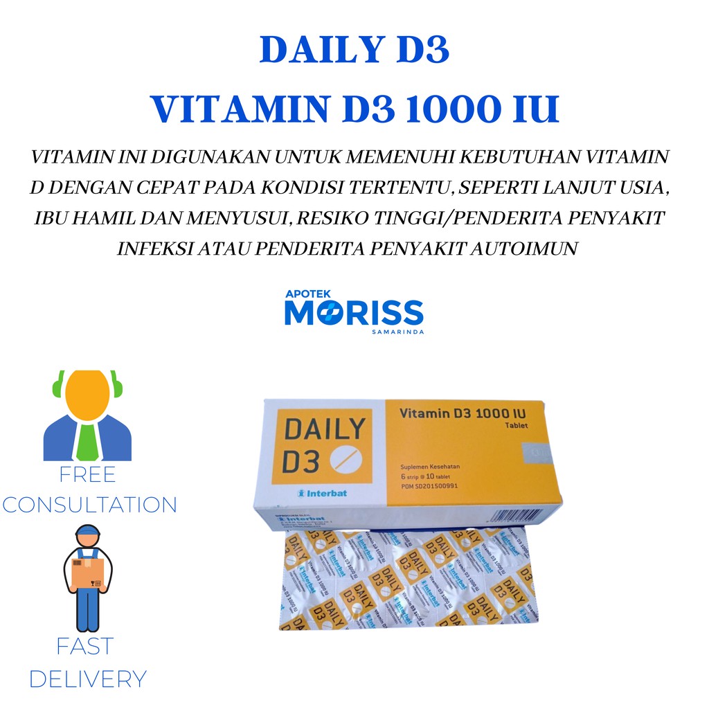 DAILY D3 1000 IU per strip