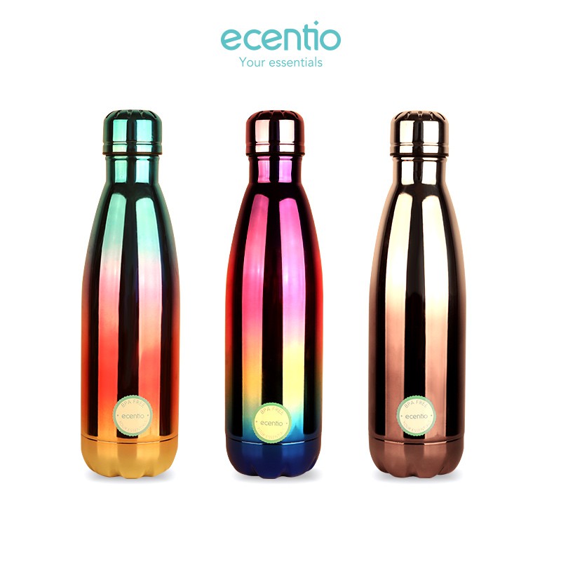 

Ecentio Tumbler Vacuum Flask drinking bottle sporty botol minum Stainless Steel 750ml