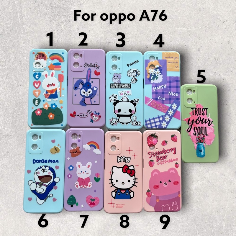Case Motif Oppo A76 , Case Candy Full Motif Oppo A76 , Softcase Casing Motif Oppo
