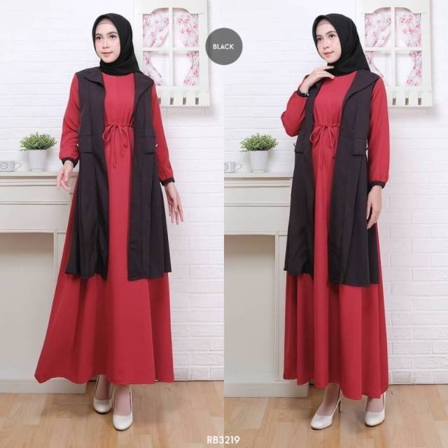 GAMIS CARDINA STRING FIT TO L GAMIS WANITA BUSANA MUSLIM SESUAI GAMBAR DRESSCANTIK ORIGINAL REALPICT