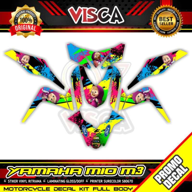 Decal stiker Mio M3 Racing - Decal stiker Mio M3 Racing- Decal stiker Mio M3 Racing full body